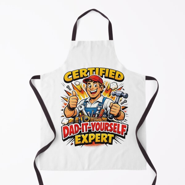 Item preview, Certified Dad-It-Yourself Expert Comic Style Funny Fathers Day Gift For Handyman Dad designed and sold by Print Loft.