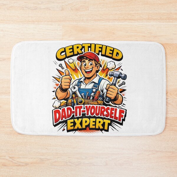 Item preview, Certified Dad-It-Yourself Expert Comic Style Funny Fathers Day Gift For Handyman Dad designed and sold by Print Loft.