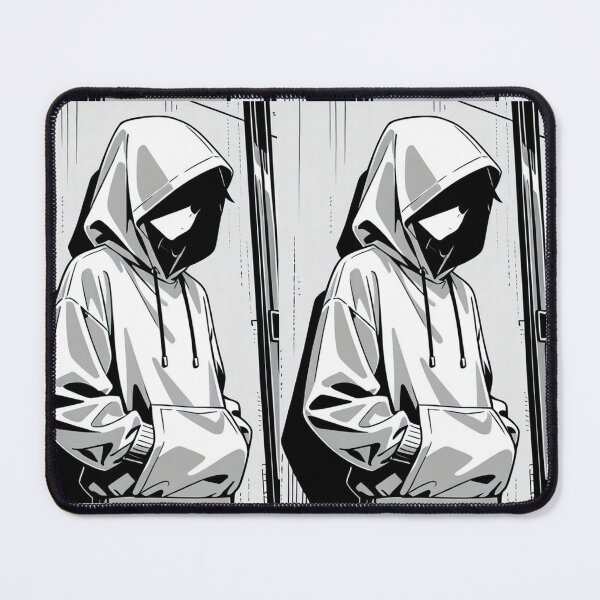 Item preview, Fashion - Man in Black Hoodie Hood Up Streetwear Anime Variant 2 designed and sold by AnimeShin.