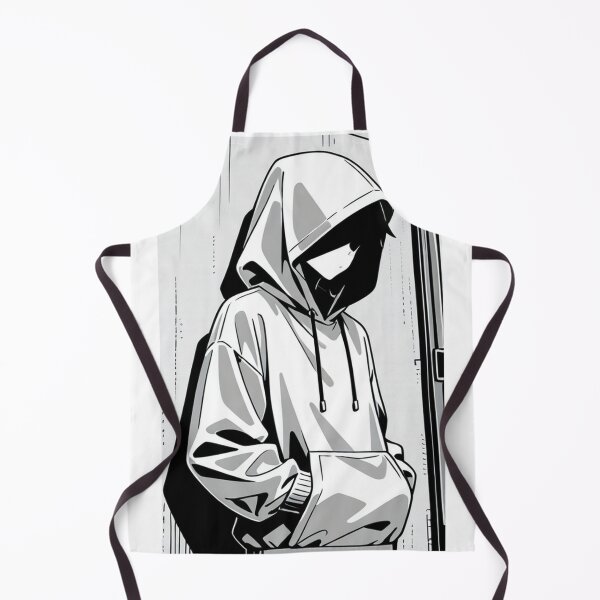Item preview, Fashion - Man in Black Hoodie Hood Up Streetwear Anime Variant 2 designed and sold by AnimeShin.