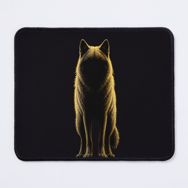 Item preview, Hoc Modo Sum Final Word Gothic Wolf Dark Art Print designed and sold by GeoWhimsy Studio.