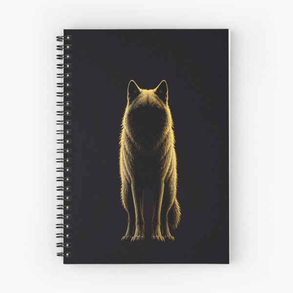 Item preview, Hoc Modo Sum Final Word Gothic Wolf Dark Art Print designed and sold by GeoWhimsy Studio.