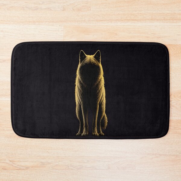 Item preview, Hoc Modo Sum Final Word Gothic Wolf Dark Art Print designed and sold by GeoWhimsy Studio.