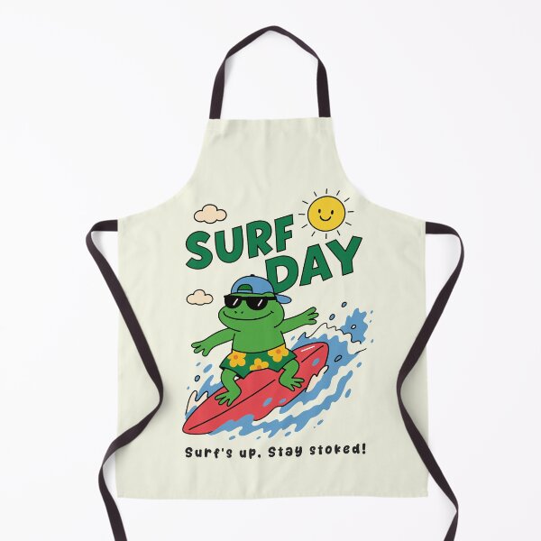 Item preview, Funny Frog Surfing Surf Day Beach Summer Boys Girls Kids designed and sold by rafaeltto.