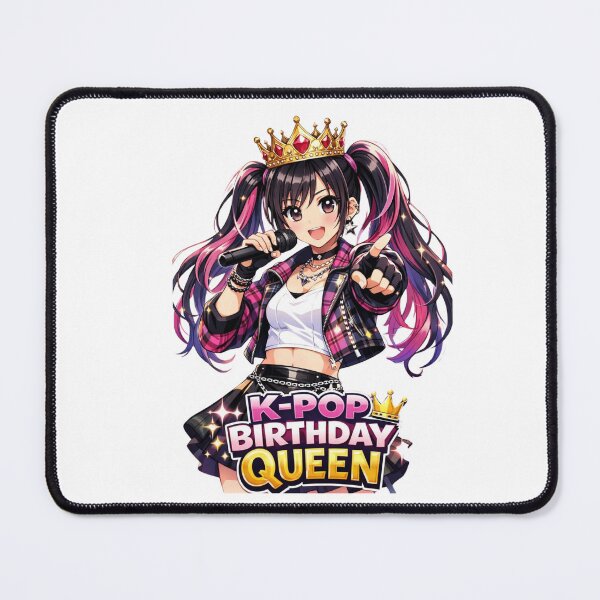 Item preview, K-Pop Birthday Queen Anime Style Kpop Fan Gift Party Shirt For Teen Girls designed and sold by Print Loft.