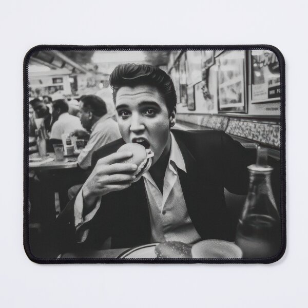 Item preview, Elvis eats Burger! designed and sold by DalliancePrints.