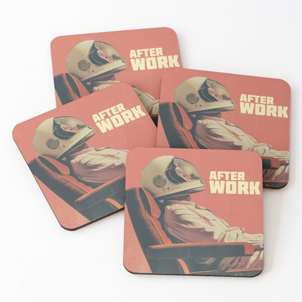 Item preview, After Work Astronaut – Retro Space Relaxation Aesthetic Poster designed and sold by DEVLUSH.