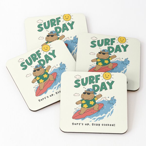 Item preview, Funny Capybara Surfing Surf Day Beach Summer Boys Girls Kids designed and sold by rafaeltto.