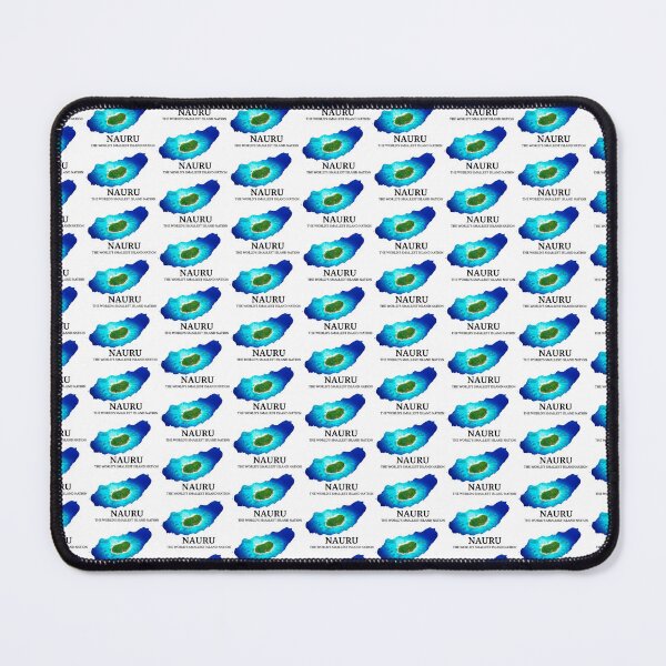 Item preview, Nauru Map Art - World's Smallest Island Nation Tropical Travel Poster designed and sold by AbulailArt.