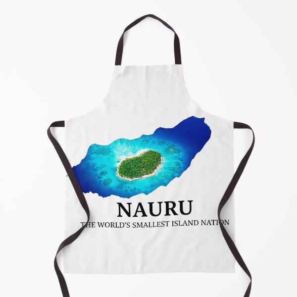 Item preview, Nauru Map Art - World's Smallest Island Nation Tropical Travel Poster designed and sold by AbulailArt.