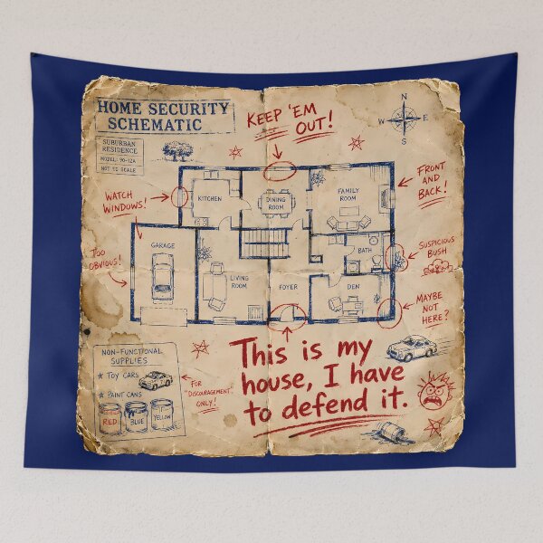 Item preview, Suburban Home Defense Schematic designed and sold by agearb.