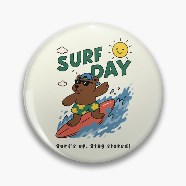 Item preview, Funny Bear Surfing Surf Day Beach Summer Boys Girls Kids designed and sold by rafaeltto.