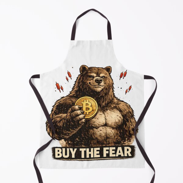 Item preview, Buy The Fear Funny Crypto Bear Meme designed and sold by DryHumorPrints.