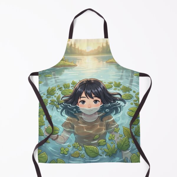 Item preview, Girl Swimming In Forest Pond designed and sold by Azurart2.