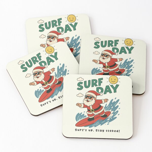 Item preview, Funny Santa Claus Surfing Surf Day Beach Summer Boys Girls Kids designed and sold by rafaeltto.