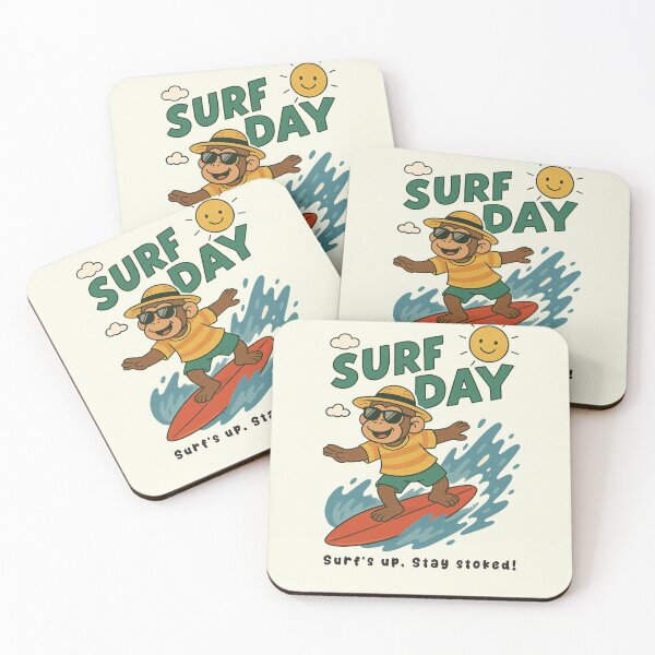 Item preview, Funny Monkey Surfing Surf Day Beach Summer Boys Girls Kids designed and sold by rafaeltto.