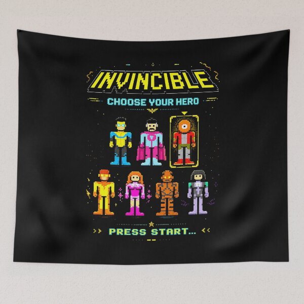 Item preview, invincible choose your hero - press start designed and sold by superhetero.