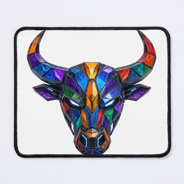 Item preview, Geometric Bull Mask / Prism Animal Mask Collection designed and sold by ValentynaTyshenkoArt.