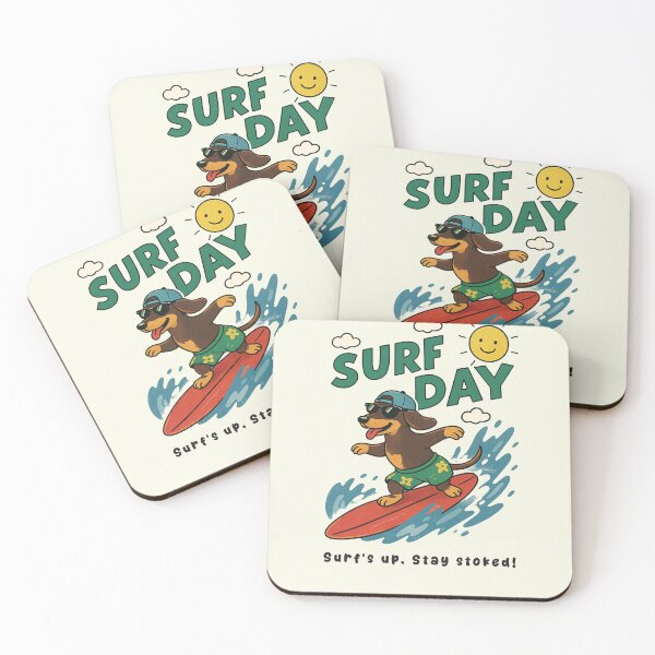Item preview, Funny Dachshund Doxie Surfing Surf Day Beach Summer Boys Girls Kids designed and sold by rafaeltto.