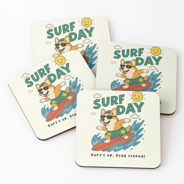 Item preview, Funny Corgi Surfing Surf Day Beach Summer Boys Girls Kids designed and sold by rafaeltto.