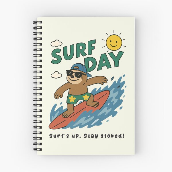 Item preview, Funny Sloth Surfing Surf Day Beach Summer Boys Girls Kids designed and sold by rafaeltto.