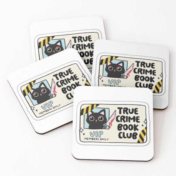 Item preview, True Crime Book Club Cute Cat Dark Humor Reader Design designed and sold by The craft.
