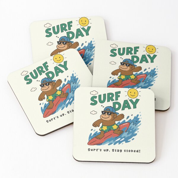 Item preview, Funny Monkey Surfing Surf Day Beach Summer Boys Girls Kids designed and sold by rafaeltto.