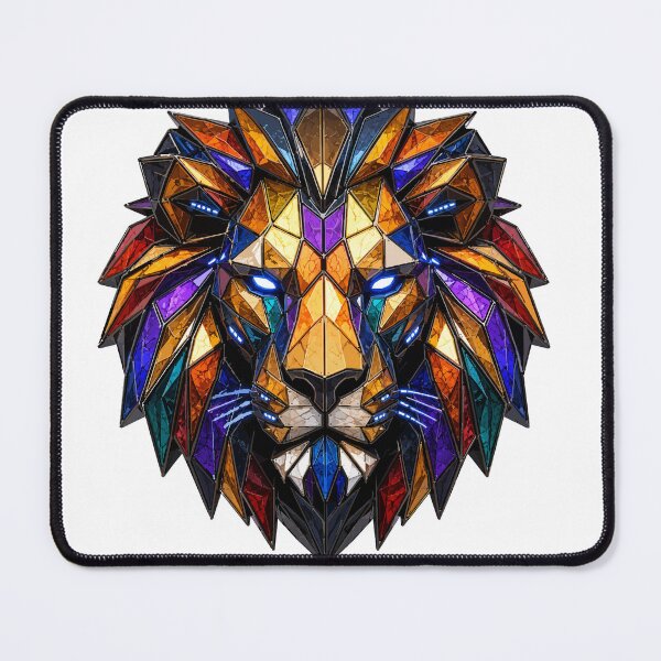 Item preview, Geometric Lion Mask / Prism Animal Mask Collection designed and sold by ValentynaTyshenkoArt.