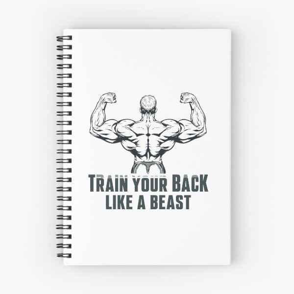 Item preview, Train Your Back Like a Beast – Anatomical Absurd Gym Monster Design designed and sold by Sparkofart07.