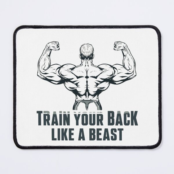 Item preview, Train Your Back Like a Beast – Anatomical Absurd Gym Monster Design designed and sold by Sparkofart07.