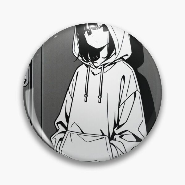 Item preview, Fashion - Man in Black Hoodie Hood Up Streetwear Anime designed and sold by AnimeShin.