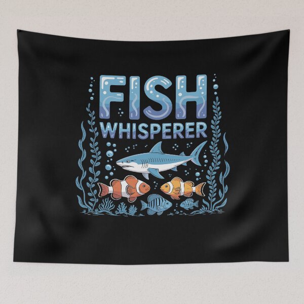 Item preview, Fish Whisperer Funny Ocean Shark And Clownfish For Fisherman And Angler designed and sold by yoddel.