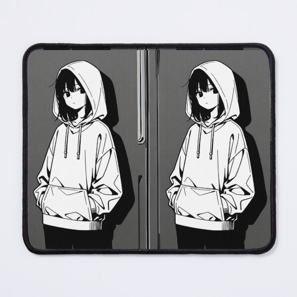 Item preview, Fashion - Man in Black Hoodie Hood Up Streetwear Anime designed and sold by AnimeShin.