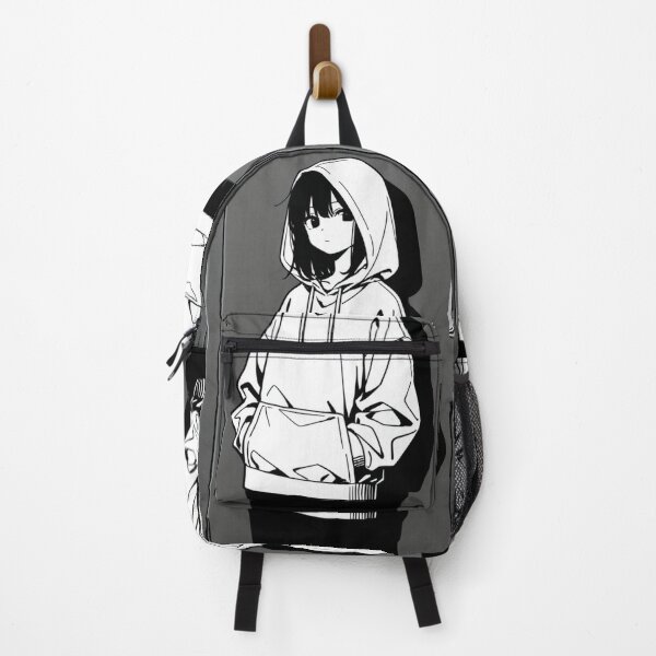 Item preview, Fashion - Man in Black Hoodie Hood Up Streetwear Anime designed and sold by AnimeShin.