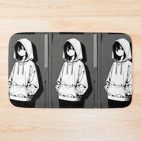 Item preview, Fashion - Man in Black Hoodie Hood Up Streetwear Anime designed and sold by AnimeShin.