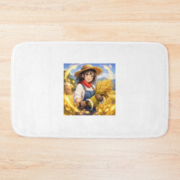 Item preview, Golden Harvest Anime Girl | Wheat Farmer Cottagecore Art | Cozy Countryside Aesthetic designed and sold by Anshugoyal.