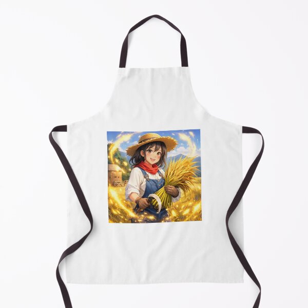Item preview, Golden Harvest Anime Girl | Wheat Farmer Cottagecore Art | Cozy Countryside Aesthetic designed and sold by Anshugoyal.