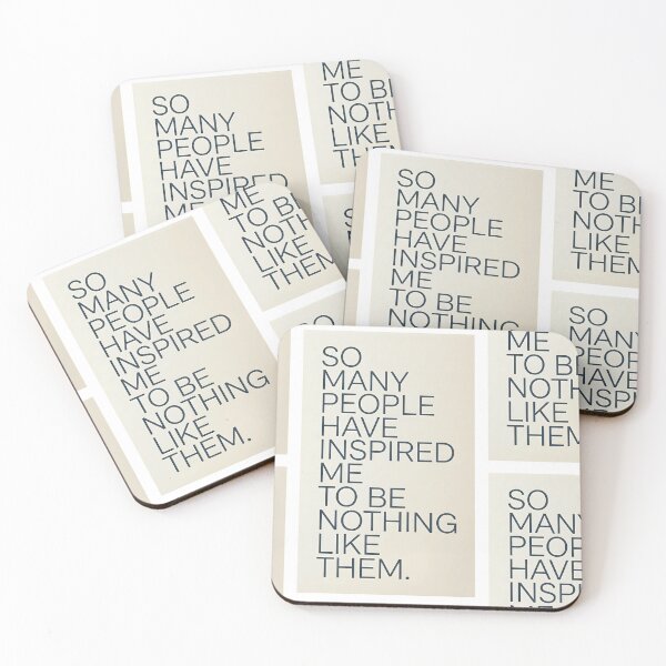 Item preview, So Many People Have Inspired Me To Be Nothing Like Them | Minimalist Sarcastic Typography | Anti-Social Quote Poster designed and sold by SergioMiklos.