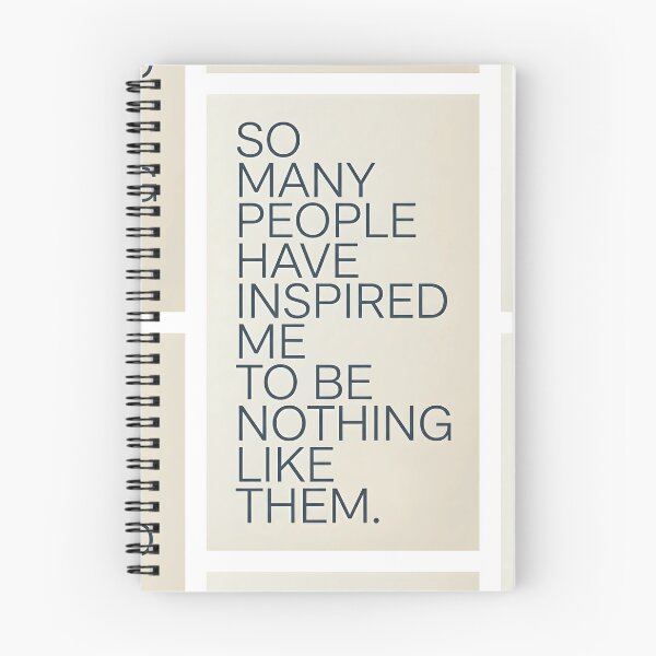 Item preview, So Many People Have Inspired Me To Be Nothing Like Them | Minimalist Sarcastic Typography | Anti-Social Quote Poster designed and sold by SergioMiklos.