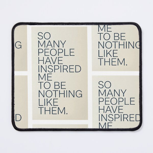 Item preview, So Many People Have Inspired Me To Be Nothing Like Them | Minimalist Sarcastic Typography | Anti-Social Quote Poster designed and sold by SergioMiklos.