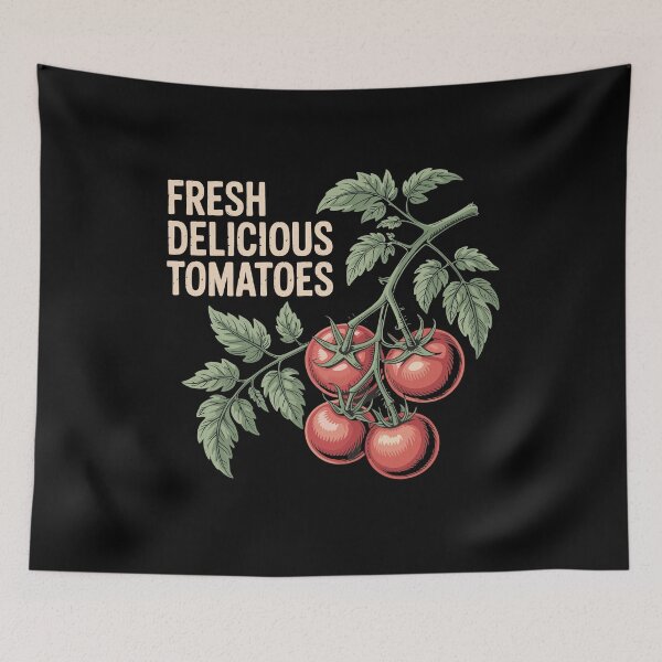 Item preview, Fresh Delicious Tomatoes Vintage Tomato Plant For Gardeners And Farmers Market Lovers designed and sold by yoddel.