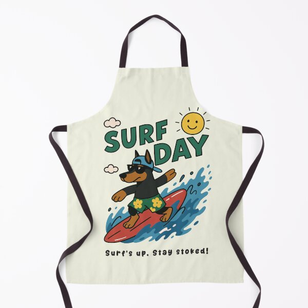 Item preview, Funny Dobermann Surfing Surf Day Beach Summer Boys Girls Kids designed and sold by rafaeltto.