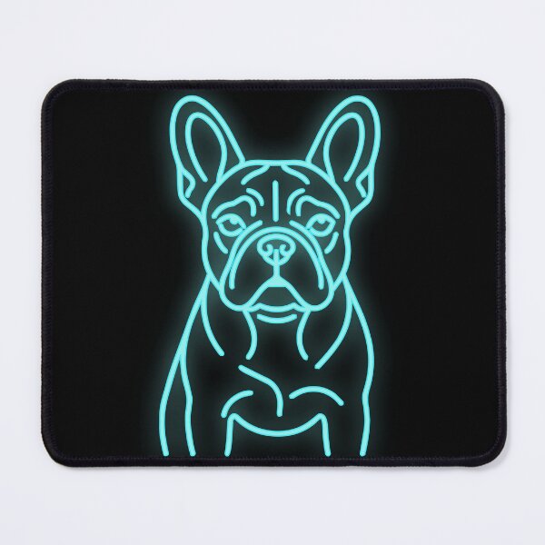Item preview, Minimalist French Bulldog Neon Line Art designed and sold by Pfotenfaden.
