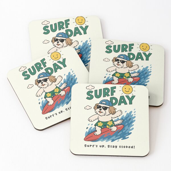 Item preview, Funny Shih Tzu Surfing Surf Day Beach Summer Boys Girls Kids designed and sold by rafaeltto.