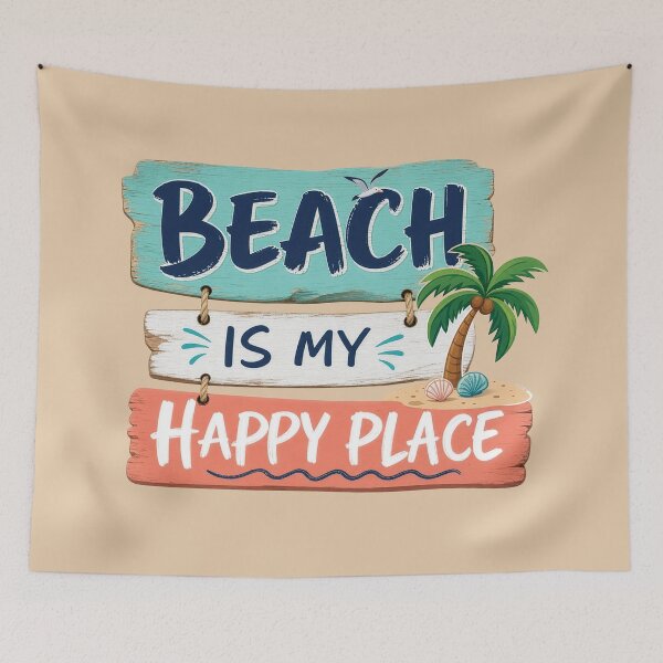 Item preview, Beach is My Happy place designed and sold by Mevissart.