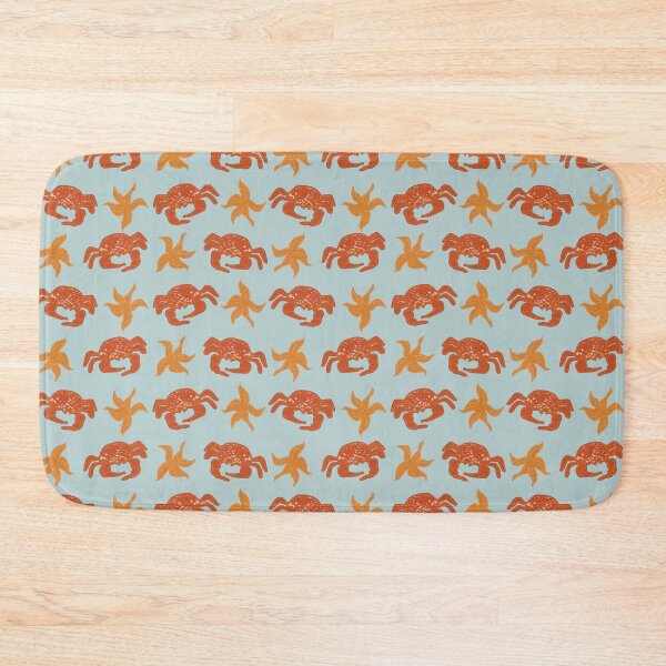 Item preview, Crab and Starfish Beach Pattern designed and sold by Juliewdesigns.