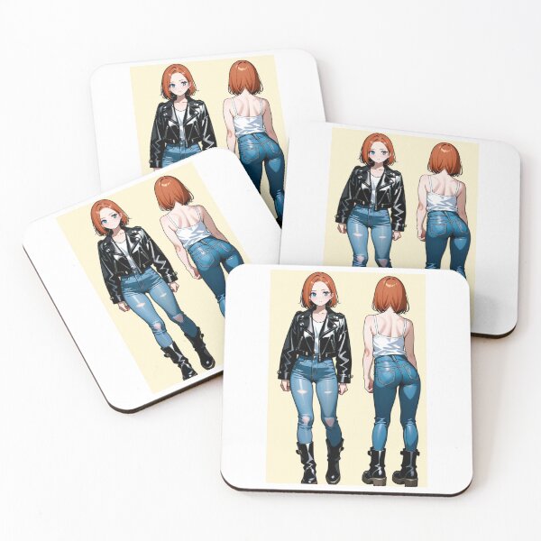 Item preview, Fashion - Man in Black Leather Jacket Slim Jeans Streetwear Anime Variant 10 designed and sold by AnimeShin.