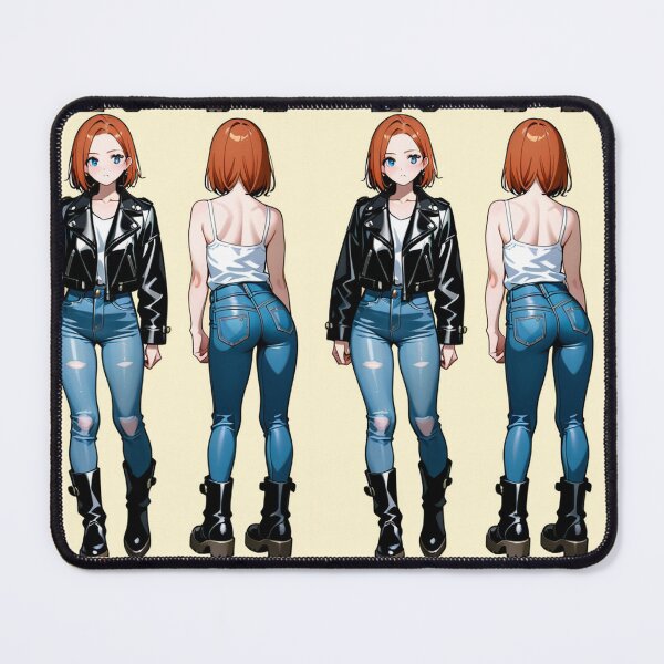 Item preview, Fashion - Man in Black Leather Jacket Slim Jeans Streetwear Anime Variant 10 designed and sold by AnimeShin.