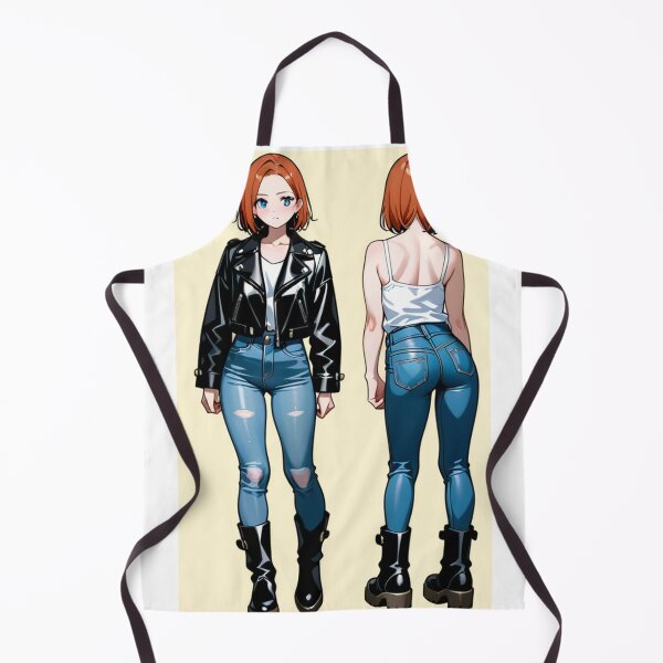 Item preview, Fashion - Man in Black Leather Jacket Slim Jeans Streetwear Anime Variant 10 designed and sold by AnimeShin.