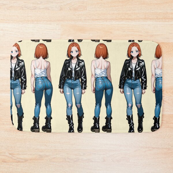 Item preview, Fashion - Man in Black Leather Jacket Slim Jeans Streetwear Anime Variant 10 designed and sold by AnimeShin.
